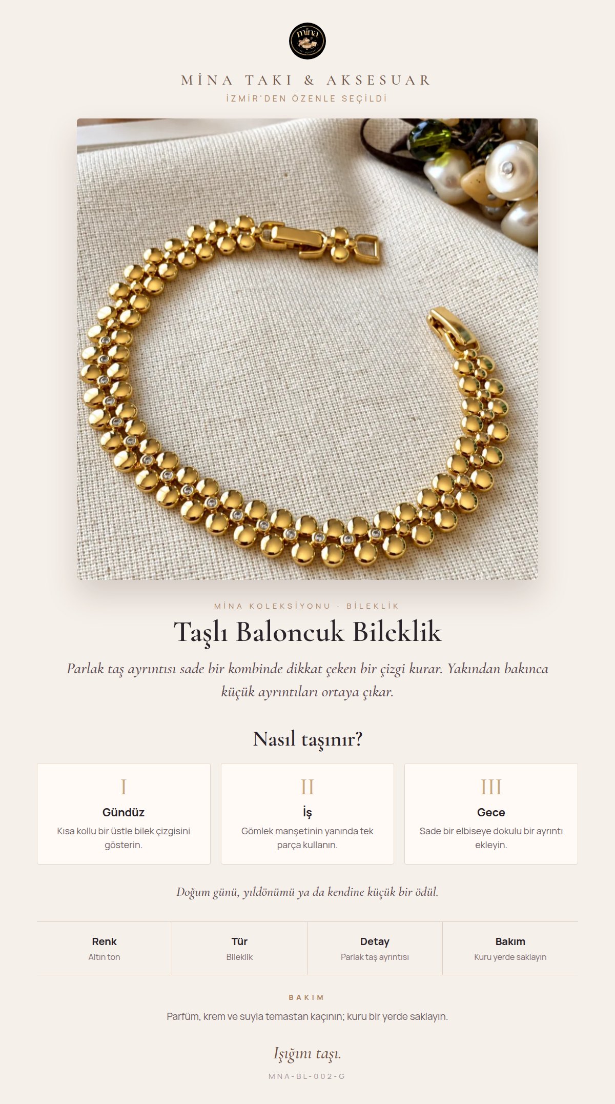 Stil hikâyesi: Taşlı Baloncuk Bileklik